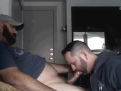 bud worshiping his friends cock till he nuts down his throat