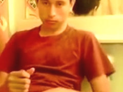 Cute Teen Boy Bathroom Wank Show