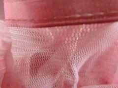 FIRST TIME in my new rose nylon-skirt