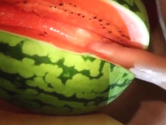 fruit fuck and self swallow - the best comes after cumming