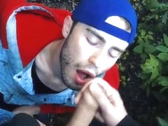 Outdoor Blow Job - Taking Loads