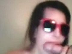 college chick skips class to suck dick