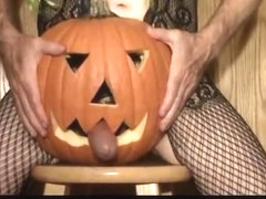 Sissy Slut Pussyboy Pumpkin Fucking