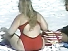 Spying Mature Big Butt - Beach Ass Voyeur - Candid Booty