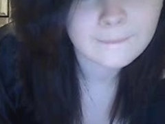 Cute brunette teen fucks on webcam