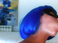 blue blowjob milf