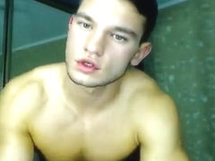 Naked hunk on cam