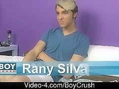 Rany Silva is a slender blond twink thats home all alone