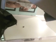 Incredible girl naked in fitting room
