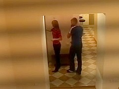 Hard Blowjob And Doggy In The Corridor!