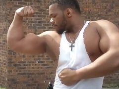 Big Bulging Biceps On Display