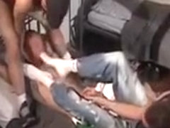 Sneaker Sniffer Gets a Good Fucking