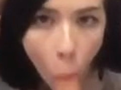 cutie gives an amazing blowjob