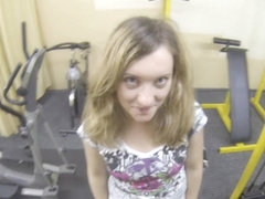 Babe gets pickedup and fucked in the gym