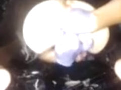 dildo and self-fist action