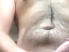 eating his own cum from glass