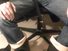 nlboots - aigle jodphurs, socks, exposed feet & bata wellies