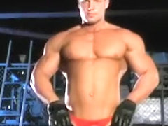 Chad Ray Martin in leather