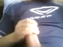 horny turkish man play his cock