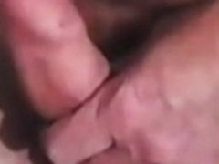 Mature guy stroking his uncut meat on cam