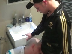 Dog Ryan and Kader Jawell fuck in bathroom