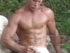 Hottest male pornstar in horny group sex, masturbation homo sex video