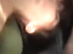 Nasty wife bows her neck over table edge to engulf ramrod