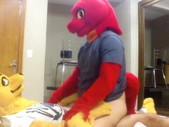 Yellow Dog Fucking a Lizard's Ass Real Good Murrsuit Anal