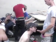 Skater Boys Bareback Gangbang