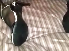 Fun with dildo and shoe