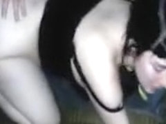 Hot Brunette Touching Herself And Stripping