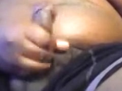fat black guy masturbating and cum