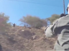 Busty Chick Caught And Roughly Banged At Border