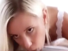 Blonde Honey Delighting A Cock