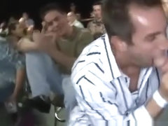 Facial during gay stripper party