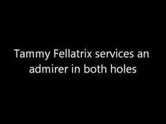 Tammy services an admirer in both holes