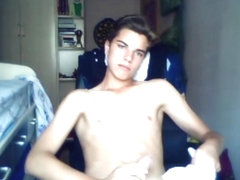 A Really Beautiful And Smooth Boy Masturbates