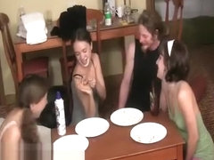 Lily, Elise, Amber and Sean Pie Eating Contest part I
