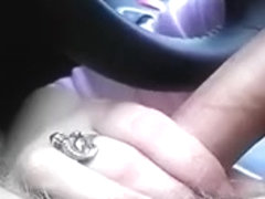 Blow Job on the way to work in the car by my sexy weenie hungry GF