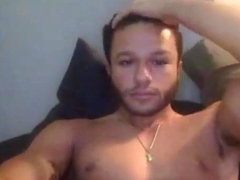 Hunk Stud Stroking His Big Dick And Shooting His Load