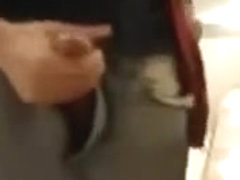 Bigcockflasher - Caught wanking in public restroom