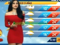 Curvaceous senorita tells us about the weather