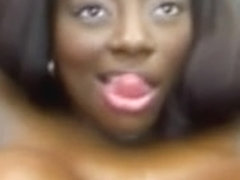breasty black chocolate dps herself on web camera