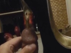 Golden Stiletto in my dick