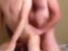 Str8 bearded mechanic, fuks college girl twink