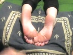 Sperm All Over Her Feet