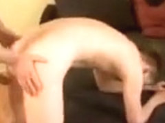 Teen enjoying cock inside ass