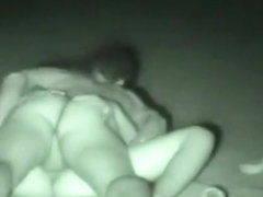 Night vision camera caught this sex