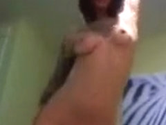 Tattooed Cam Slut Dances Around Her Pole