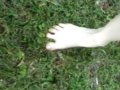 Walking Barefoot in the Grass